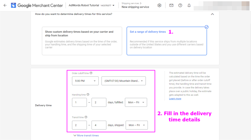 Updates to advanced shipping costs - Google Merchant Center Help